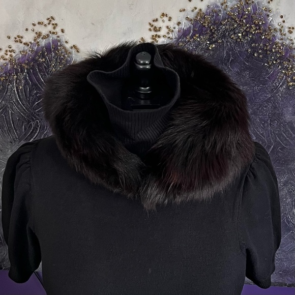 Vintage Dark Brown Fox Fur Collar - Picture 10 of 16